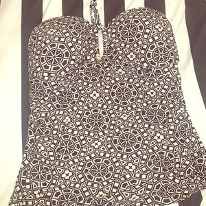 Merona Strapless Tribal Tankini Top